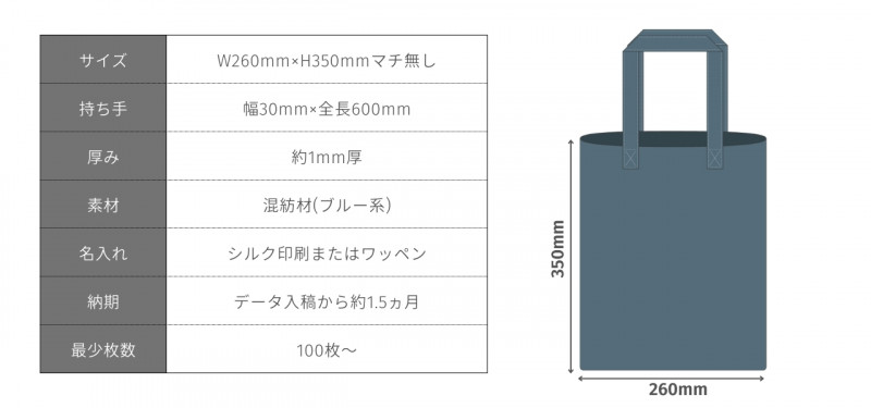 サステナブルなエコバッグ｜再生繊維フェルトシートを使ったノベルティ