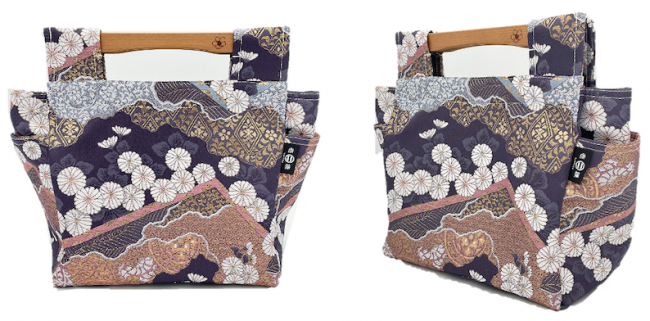 衿秀 公式 バッグ 和装 着物 利休 ばっぐ bag 縮緬 刺繍 花七宝