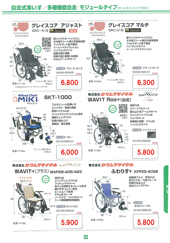 自走式（自操式）車いす福祉用具レンタル・購入（詳細）｜あんしん生活 福祉用具貸与事業所